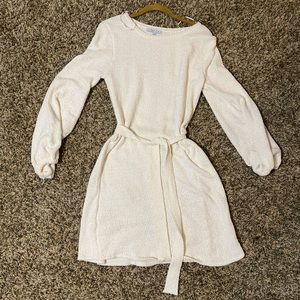 Cream Sweater Dress